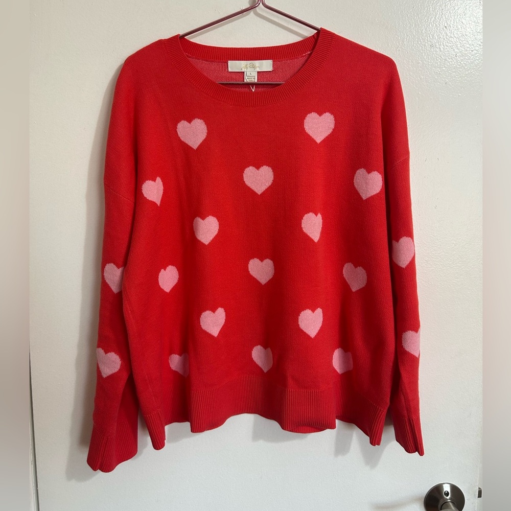 NWT Lilly Pulitzer women’s‎ heart sweater, size large